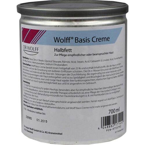 WOLFF Basiscreme halbfett - 1