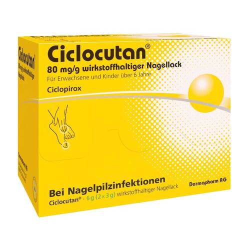 Ciclocutan 80 mg / g wirkstoffhaltiger Nagellack - 1