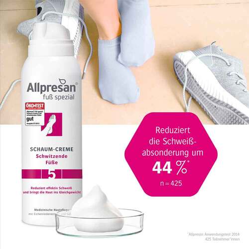 Allpresan Fu&szlig; spezial Nr.5 schwitzende F&uuml;&szlig;e Schaum - 4