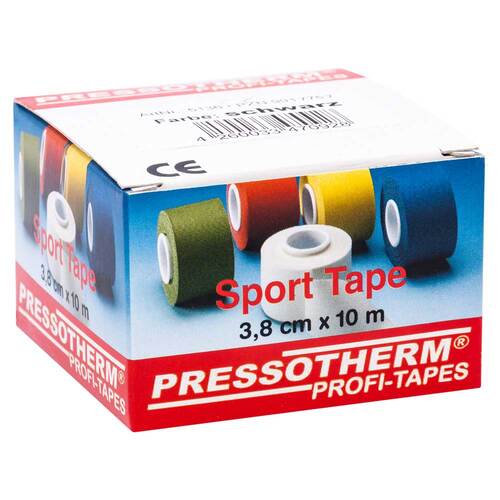Pressotherm Sport-Tape 3,8 cmx10 m schwarz - 1