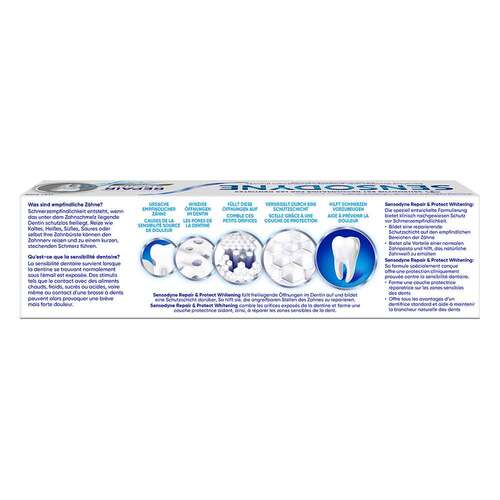 SENSODYNE Repair &amp; Protect whitening Zahnpasta - 8