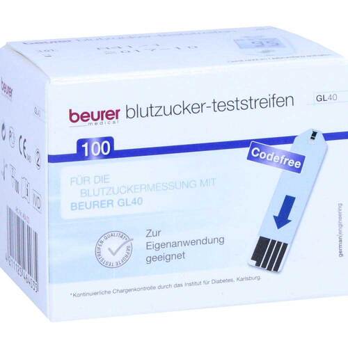 Beurer GL40 Blutzuckerteststreifen - 1