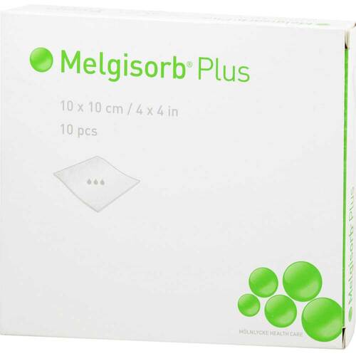 MELGISORB Plus Alginat Verband 10x10 cm steril - 1