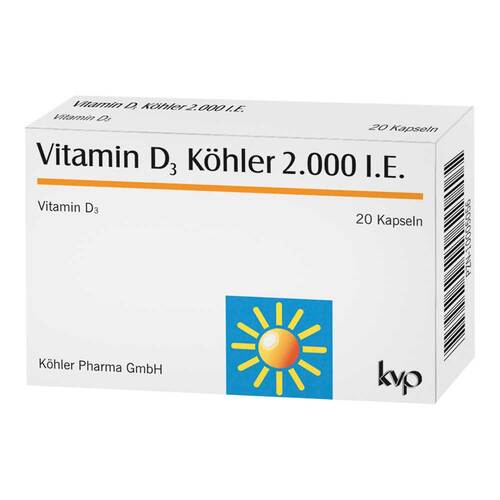 Vitamin D3 K&ouml;hler 2.000 I.E. Kapseln - 1