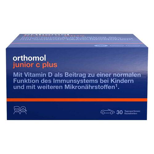Orthomol Junior C plus Kautabletten Mandarine / Orange - 1