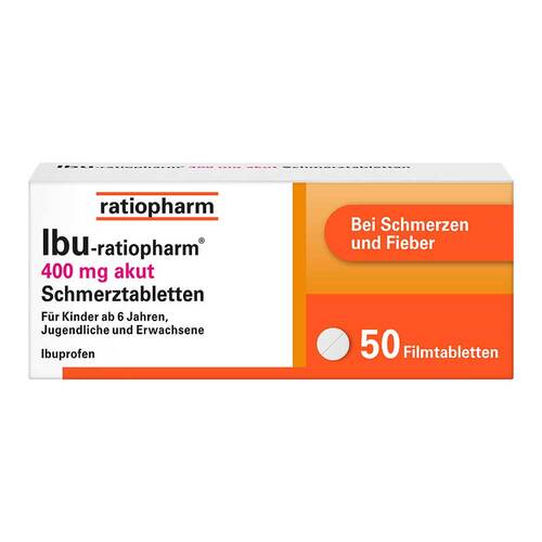 Ibu-Ratiopharm 400 mg akut Schmerztbl.Filmtabletten  - 1