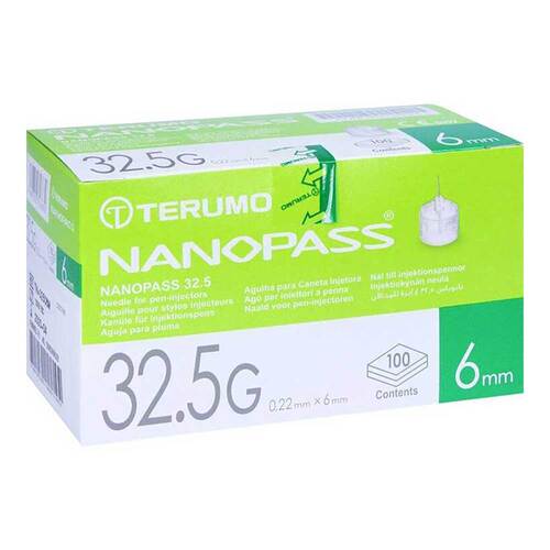 TERUMO NANOPASS 32,5 Pen Kan&uuml;le 0,22x6 mm - 1