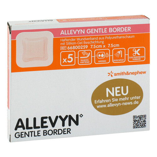 Allevyn Gentle Border 7,5x7,5 cm Schaumverband  - 1