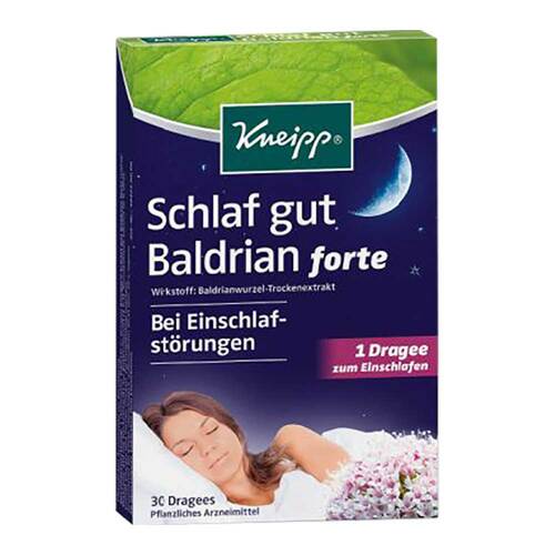 Kneipp Schlaf gut Baldrian forte &uuml;berzogene Tabletten  - 1