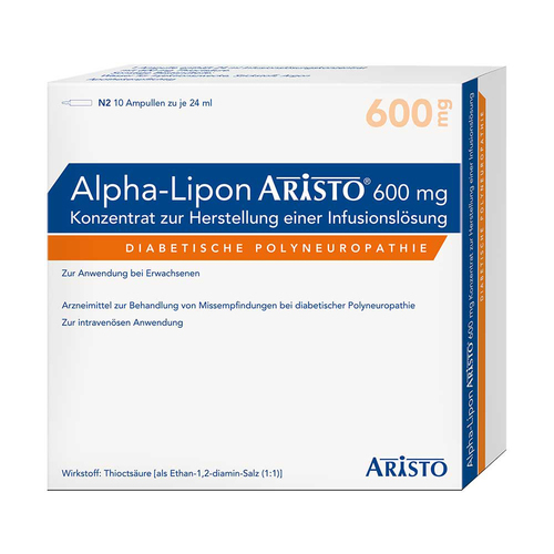 Alpha Lipon Aristo 600 mg Konzentrat zur Herstellung einer Infusionsl&ouml;sung  - 1