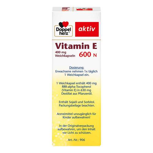 Doppelherz aktiv Vitamin E 600 N Weichkapseln - 4