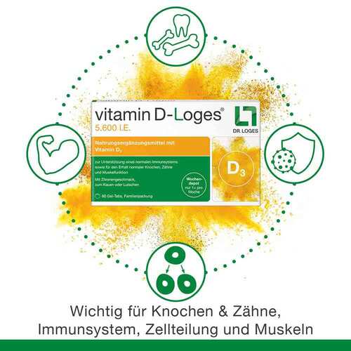 Vitamin D-Loges 5.600 I.E. Wochendepot Kautabletten  - 6