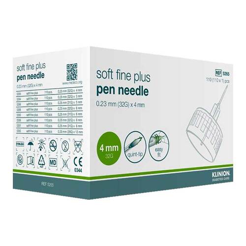Klinion Soft fine plus Pen-Nadeln 32 G 0,23x4 mm - 1