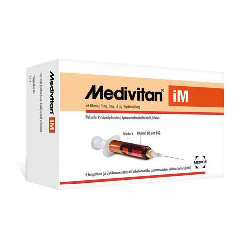 Medivitan IM mit Lidocain Injektionsl&ouml;sung i.Zweikammerspr. - 1