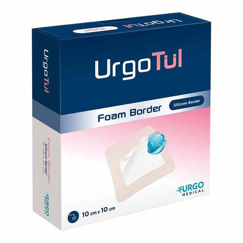 URGOT&Uuml;L Foam Border 10x10 cm Verband - 1