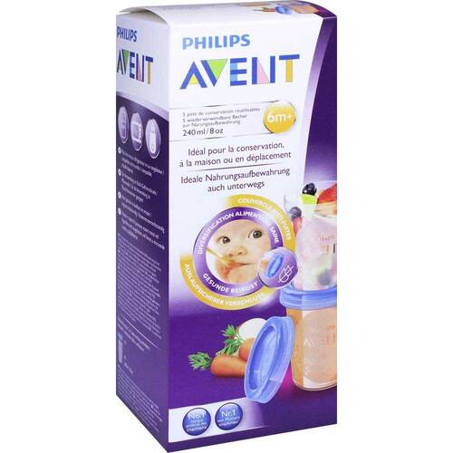 Avent Aufbewahrungsbecher f&uuml;r Babynahrung - 1