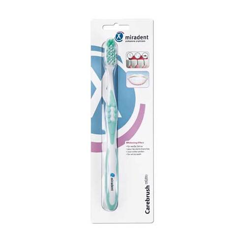 Miradent Carebrush Zahnb&uuml;rste wei&szlig; / gr&uuml;n - 1