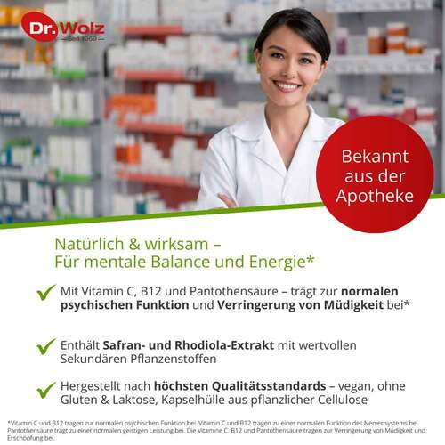 Safran + Rhodiola-Extrakt Dr.Wolz Kapseln - 4