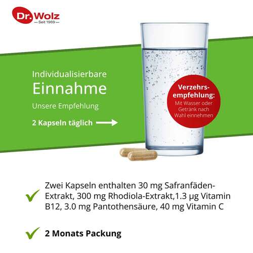 Safran + Rhodiola-Extrakt Dr.Wolz Kapseln - 6