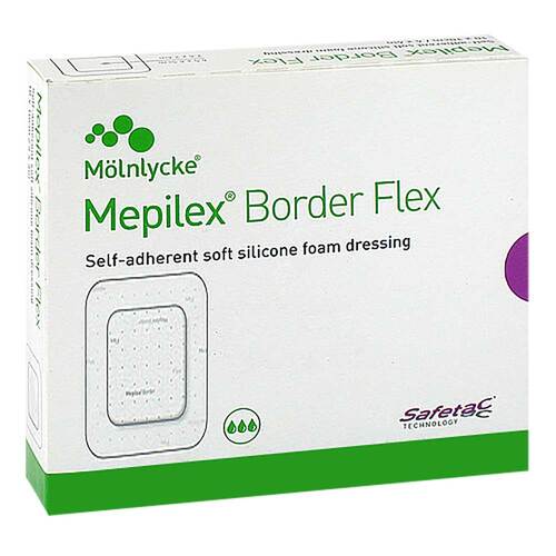 Mepilex Border Flex Schaumverband haft.13x16 cm oval - 1