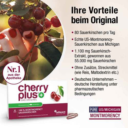 Cherry Plus Das Original Montmorency Sauerk.-Kapseln  - 4