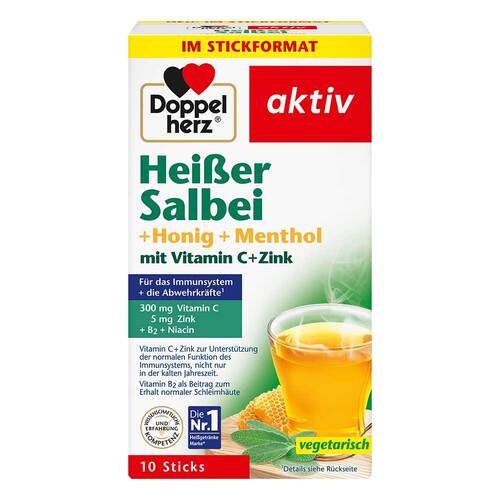 Doppelherz hei&szlig;er Salbei + Honig+Menthol Granulat - 1