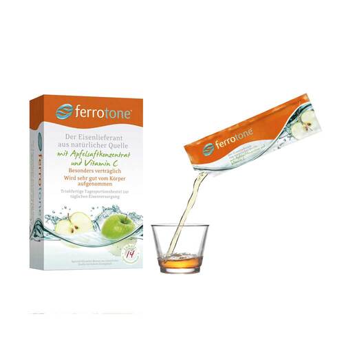 Ferrotone Eisen mit Apfelkonzentrat und Vitamin C Beutel  - 2