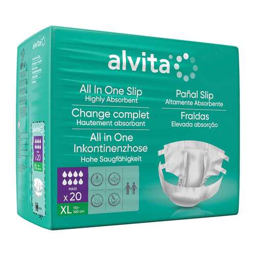 ALVITA All-in-One Inkontinenzhose maxi xl Nacht - 1