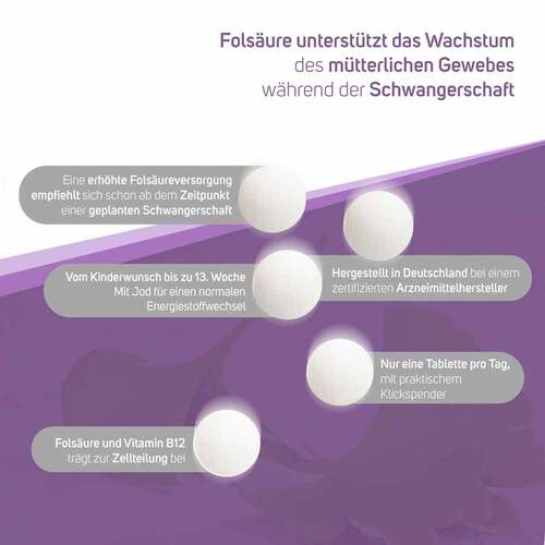 Fols&auml;ure 800 Plus B12 + Jod Tabletten - 2