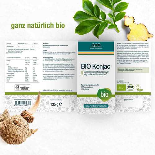 Gse Bio Konjac Glucomannan S&auml;ttigungspulver - 2