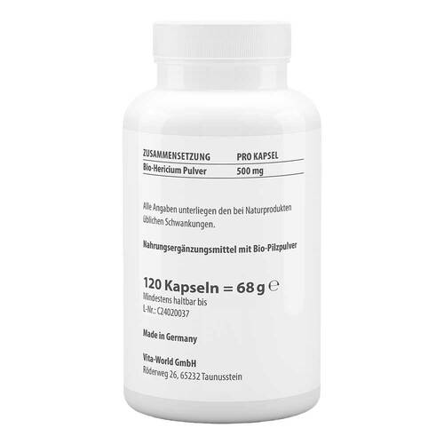HERICIUM BIOPULVER 500 mg Kapseln - 2