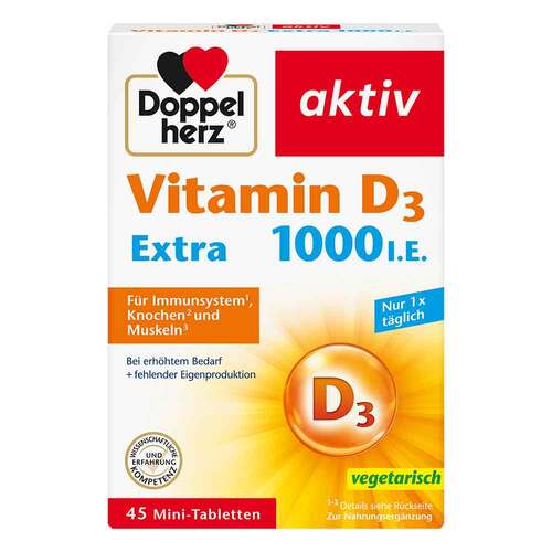 Doppelherz Vitamin D3 1000 I.E. Extra Tabletten - 1