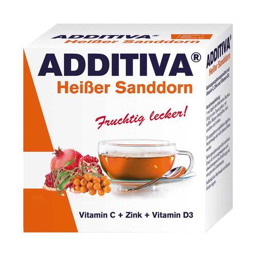 Additiva hei&szlig;er Sanddorn Pulver Sachets - 1