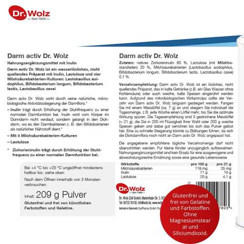 Darm Activ Dr.Wolz Pulver - 6