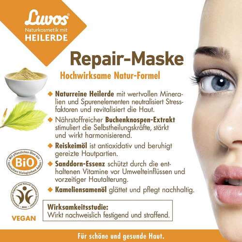 Luvos Heilerde Repair Maske Naturkosmetik - 4
