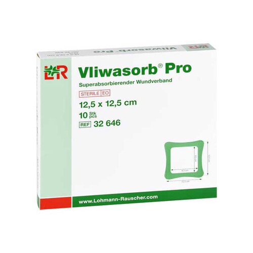 VLIWASORB Pro superabsorb.Komp.steril 12,5x12,5 cm - 1