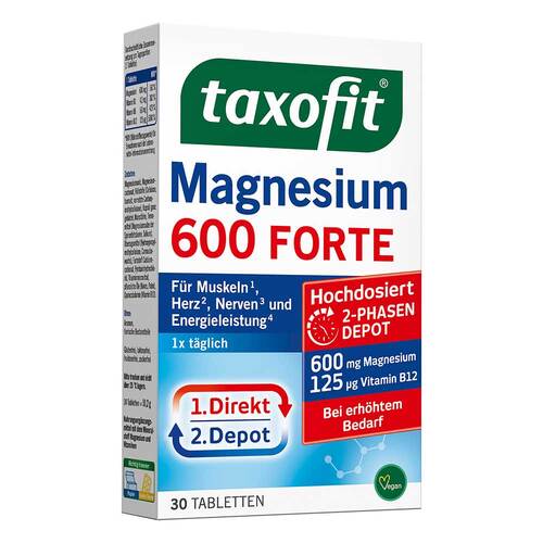 Taxofit Magnesium 600 Forte Depot Tabletten - 1