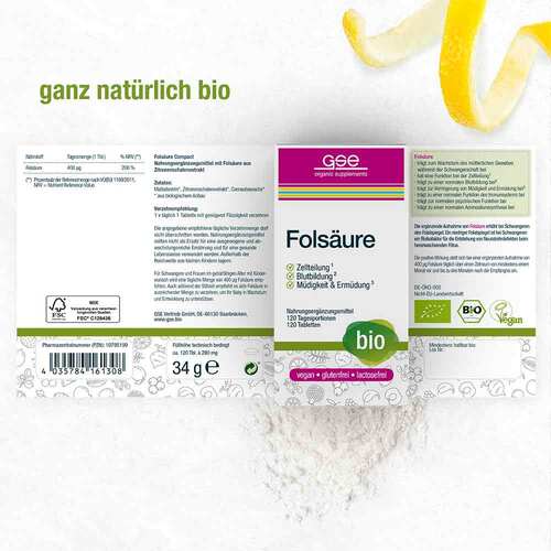 Gse Fols&auml;ure Compact Bio Tabletten - 2