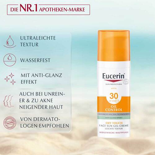 Eucerin Sun Gel-Creme Oil Contr.Anti-Gl.Eff.LSF 30 - 3
