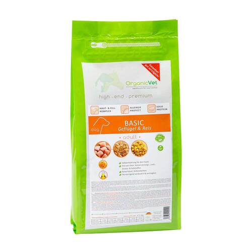 ORGANICVET Hund Trockennahrung BASIC - 1