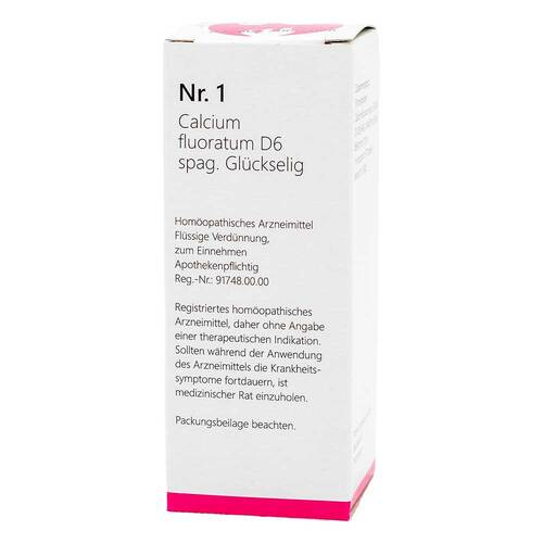 NR.1 Calcium fluoratum D 6 spag.Gl&uuml;ckselig - 1