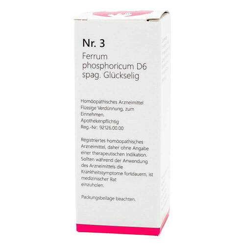 NR.3 Ferrum phosphoricum D 6 spag.Gl&uuml;ckselig - 1