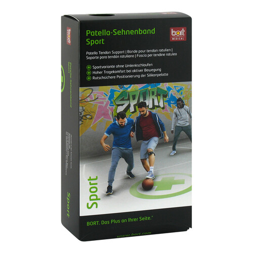 Bort Patella-Sehnenband Sport Gr&ouml;&szlig;e 2 schwarz / gr&uuml;n - 1