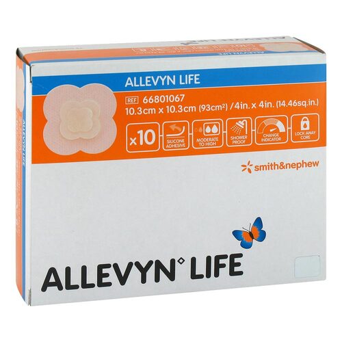 ALLEVYN Life 10,3x10,3 cm Silikonschaumverband - 1