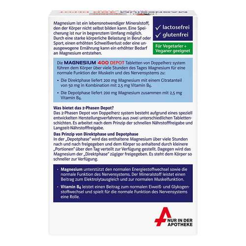 Doppelherz Magnesium 400 Depot system Tabletten - 2