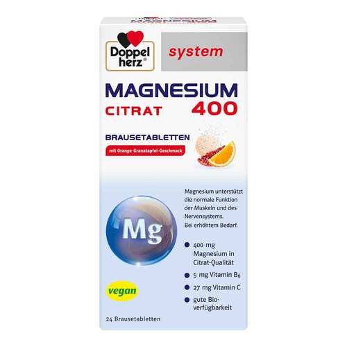 Doppelherz Magnesium 400 Citrat system Brausetabletten  - 1