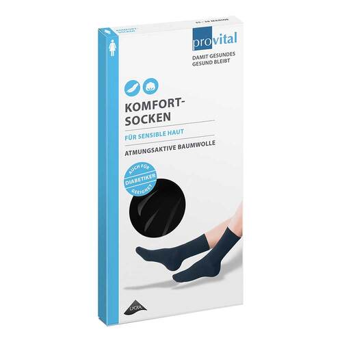 Provital Komfortsocken women Gr&ouml;&szlig;e 35-38 schwarz - 1