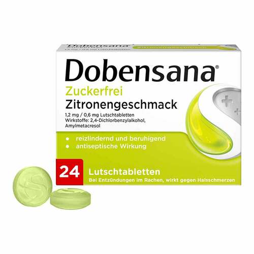 Dobensana zuckerfrei Zitronengesc.1,2mg / 0,6mg Lut. - 1