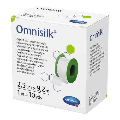 Omnisilk Fixierpflaster Kunstseide 2,5 cmx9,2 m - 1