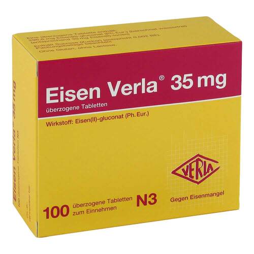 Eisen Verla 35 mg &uuml;berzogene Tabletten - 1